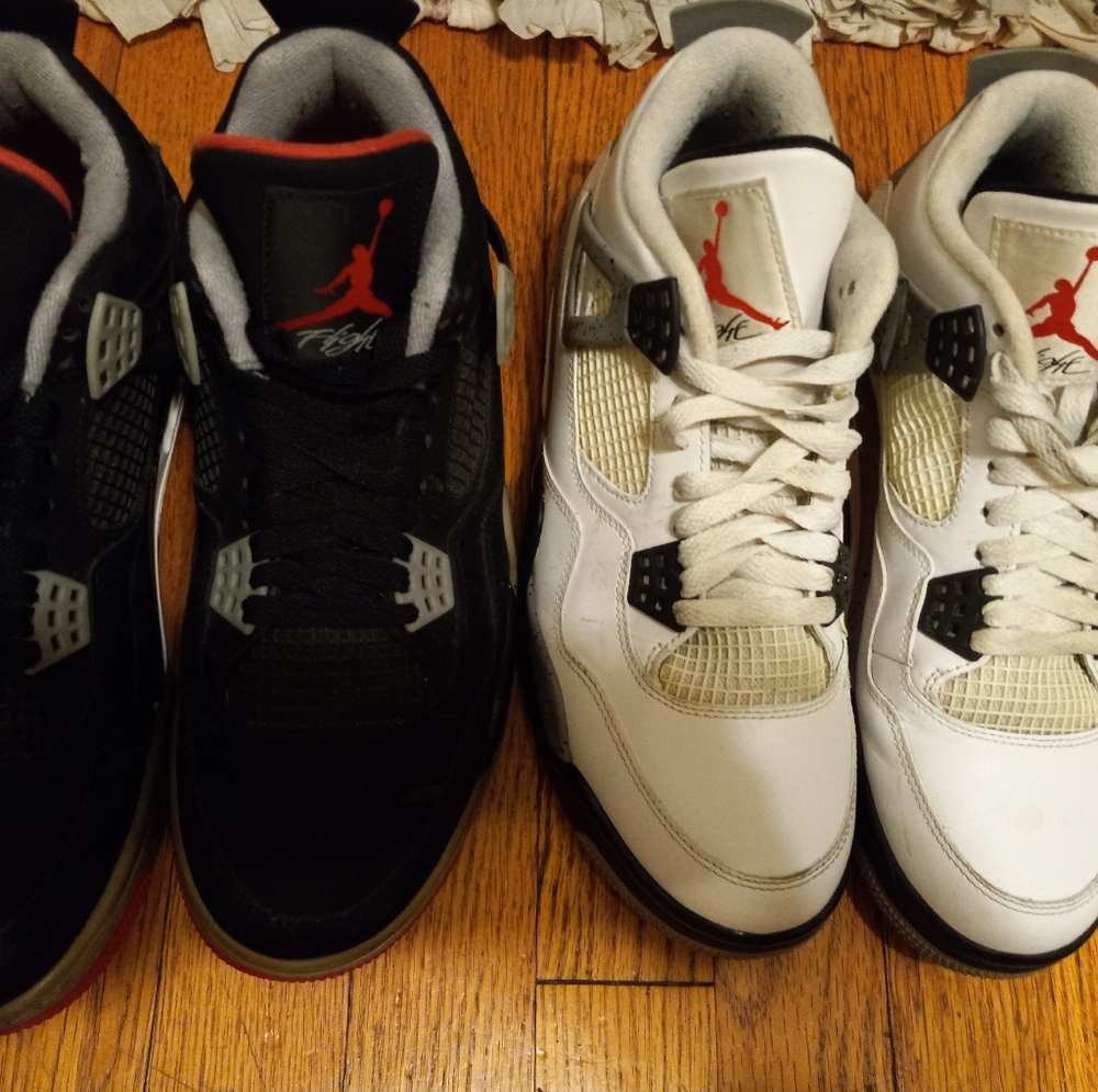 COPY - Jordans 4 ,cement and bred bundle, 2012 & 2011 good condition..classic 👍